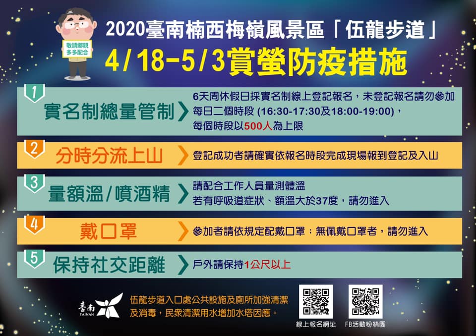 2020梅嶺伍龍步道賞螢